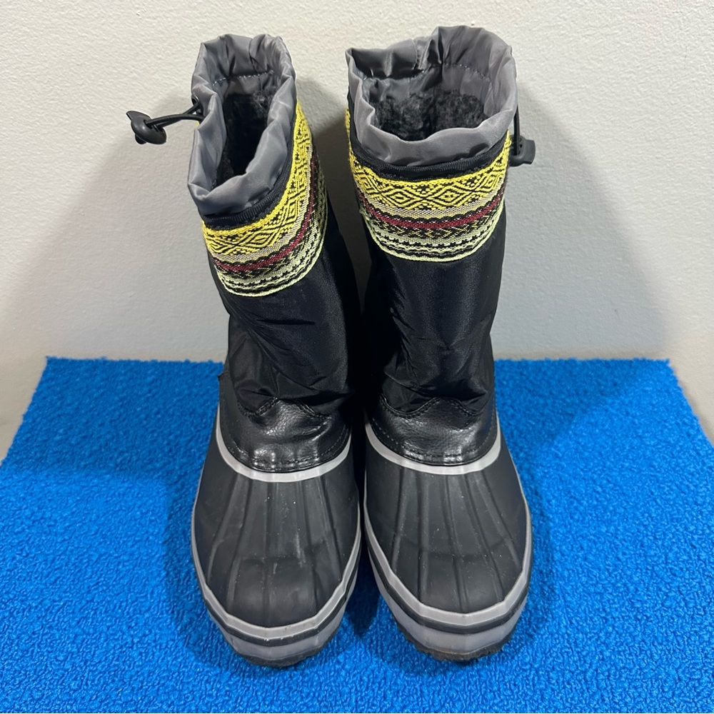 The Sak Daley Black Duck Toe Fleece Lined Snow Boots Sz 8